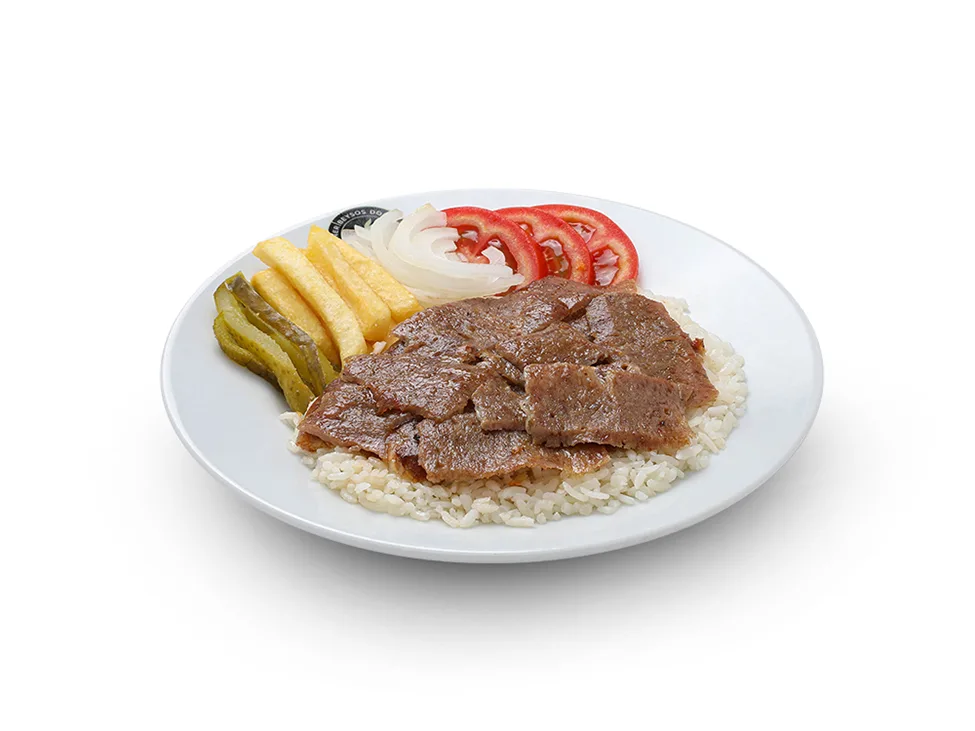 Pilav üstü et / Мясной донер на подушке из риса