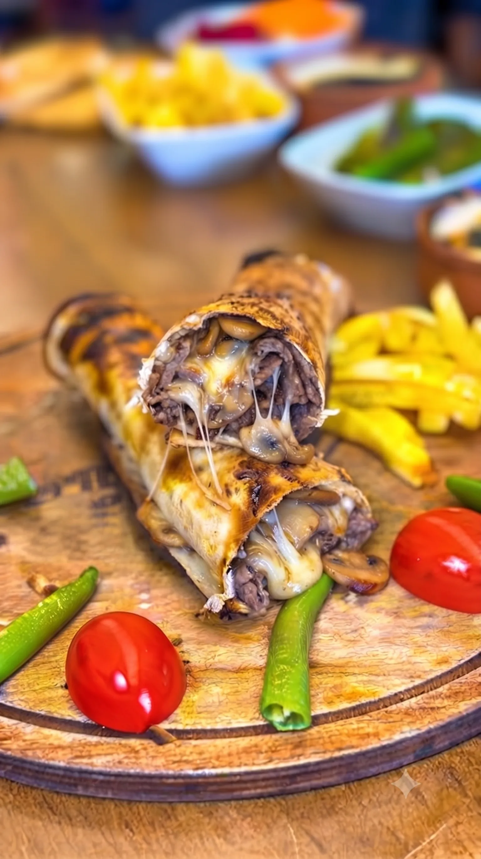 Kaşarlı Mantarlı Et döner